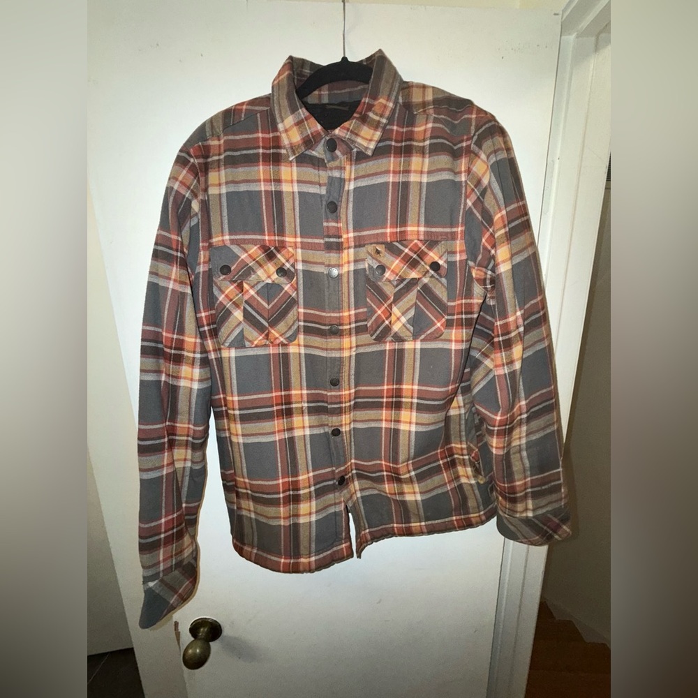 Plaid Button-Up Shirt